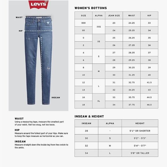 Levi's Medium Wash Wedgie Straight Distressed Denim Jeans 31x28 - Picture 11 of 16